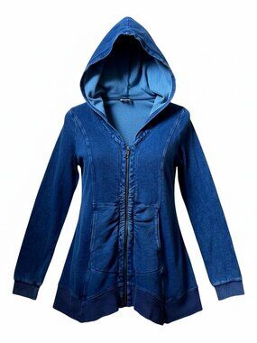 XCVI Wearables Hooded Zip Jacket Sz MD